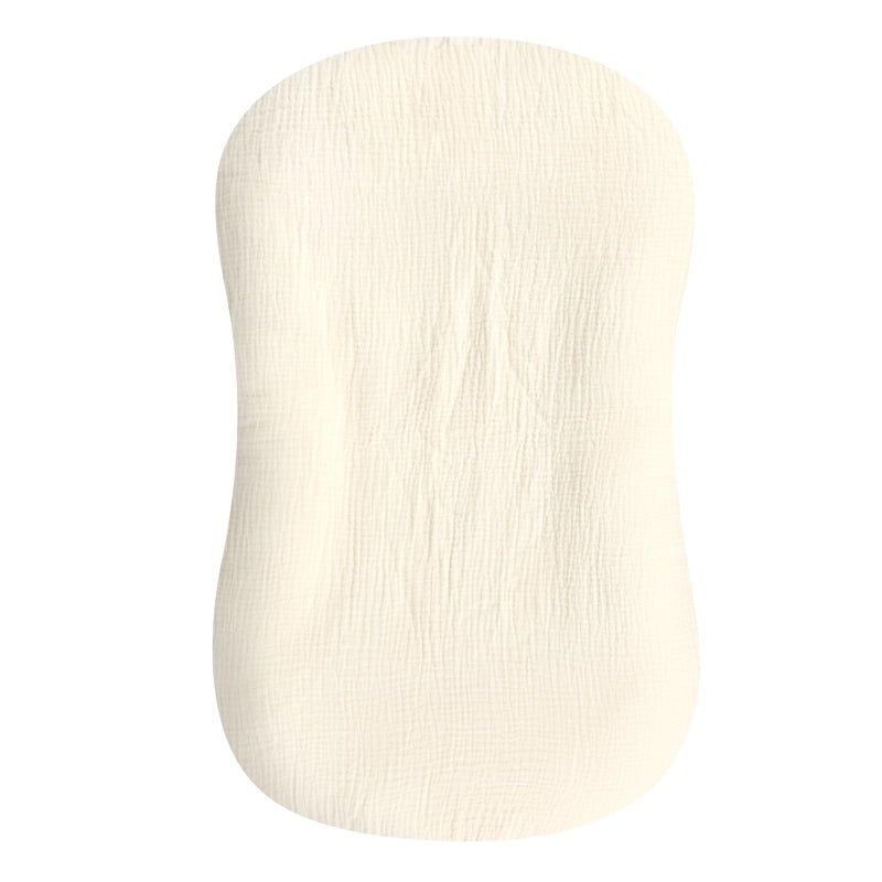 Hooyax Muslin Baby Lounger Cover, 100% Cotton Durable Newborn Lounger Cover, Soft and Breathable Infant Lounger Cover for Boys Girls, Covers Only (Yellow) - Image 1